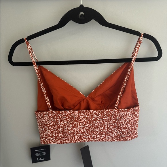 Lulu’s Burnt Orange Floral Tank Top - Picture 2 of 3